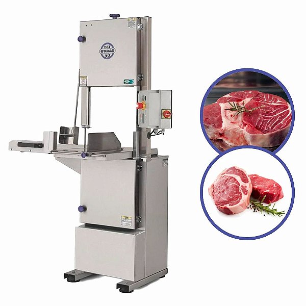 Maquina de Serra de Fita para Carne Açougue Frigorifico Lamina 3,15m Industrial Gural BRT 40