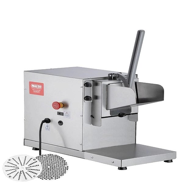 Ralador de Queijo Elétrico Profissional Industrial Inox 3 Discos Malta