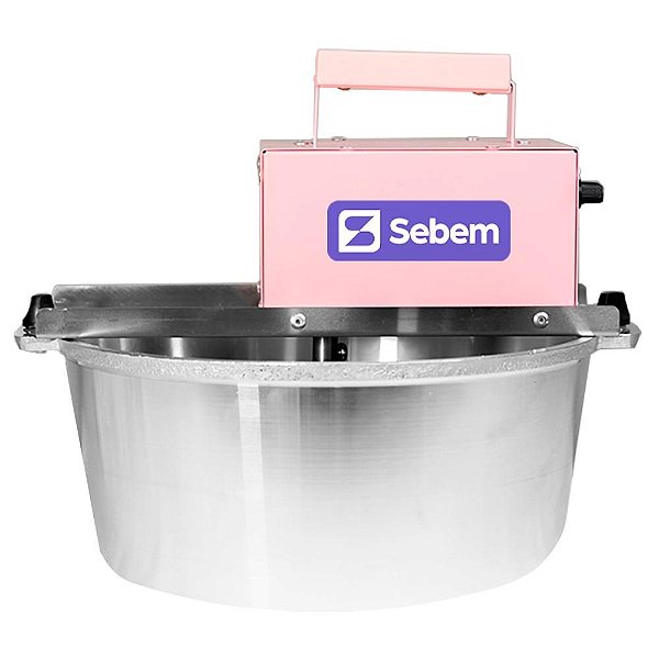 Panela Elétrica 10 Litros Máquina de Mexer Doces Rosa Misturador Misturela Sebem