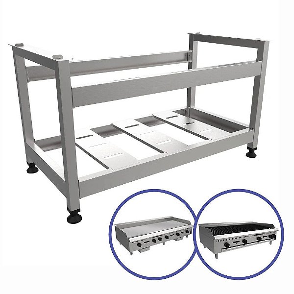 Cavalete Expositor para Chapas e Char Broiler Industrial Linha Prime 150cm PCE150 Venâncio