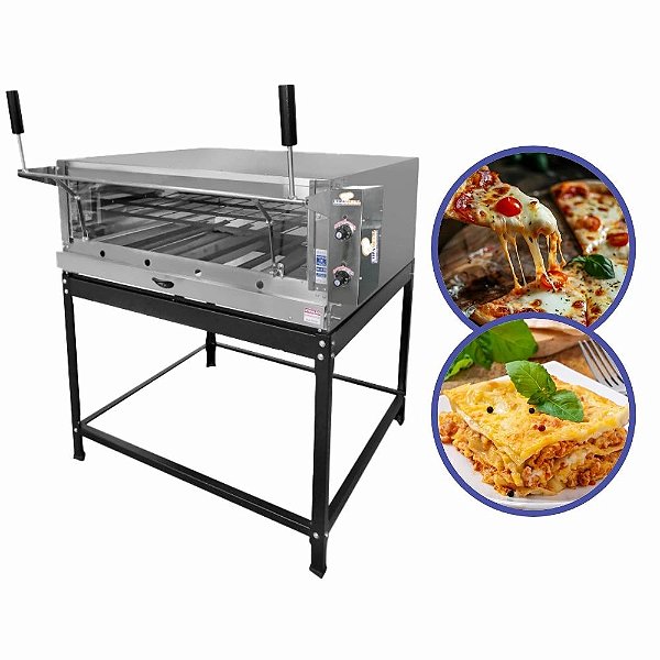 Forno Industrial Refratário a Gás para Pizzaria Padaria Confeitaria 80x60 Copametal
