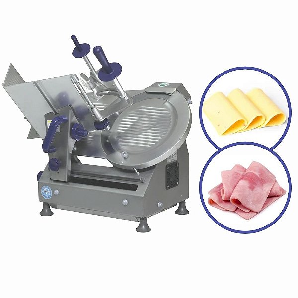 Máquina de Fatiar Fatiadeira Fatiador de Frios Profissional MXT30 Disco 30CM Gural