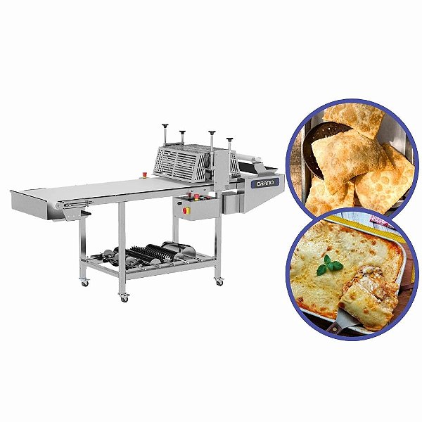 Cortador de Massa Automática Industrial Mesa de Corte com Esteira e Molde MC-2000 Grano