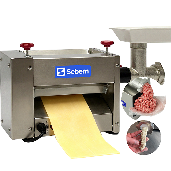 Cilindro Conjugado de Massa 3 em 1 Misturador + Cilindro + Picador de Carne + Extrusor Sebem