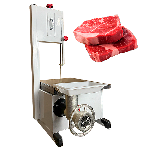 Máquina De Serra Fita Para Carne Com Moedor Profissional 2,06m Motor 1/2cv Sebem