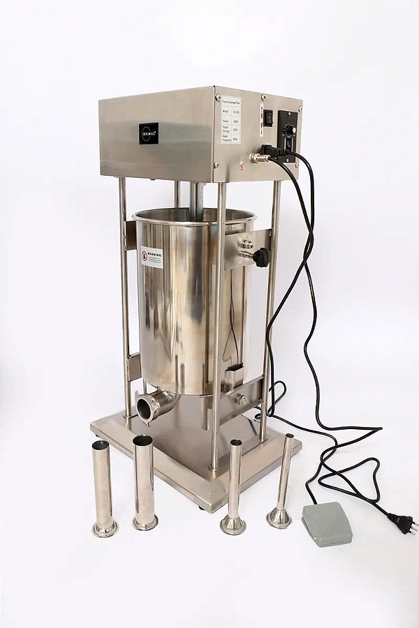 Ensacadeira Automática Elétrica Linguiça Salame Embutidos em Geral 20kg 4 Bicos Brimac