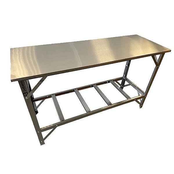 Mesa Total Inox Cozinha Restaurante Pizzaria 1,5 Metros Sebem