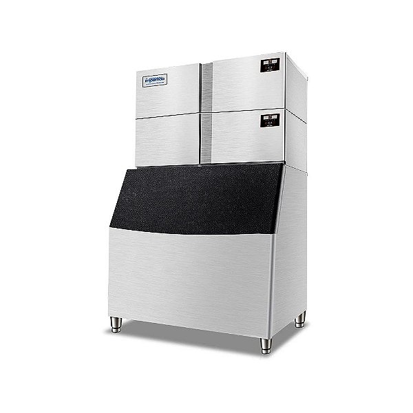 Máquina de Gelo Cubo Automática Industrial Grande 1800kg Dia Impomac