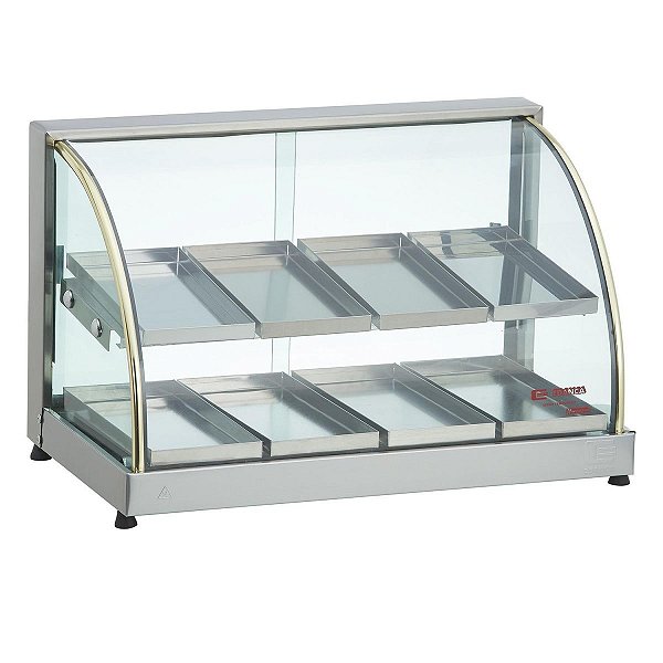 Vitrine Expositora de Salgados Aquecida 8 Bandejas Edanca Dupla