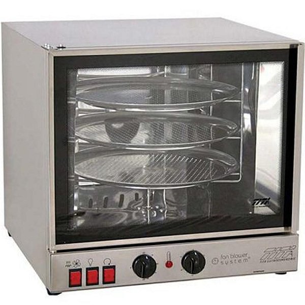 Forno Elétrico Giratório Turbo 3 Esteiras Inox Industrial Profissional Padaria