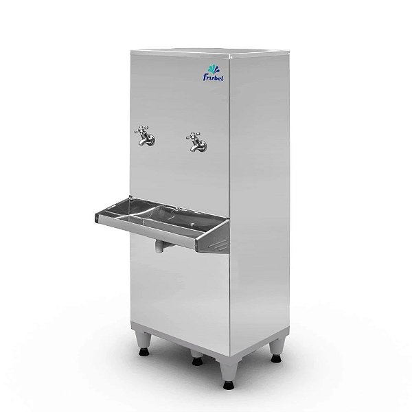 Resfriador de Água Bebedouro Bebedor 2 Torneiras Geladas 50L Frisbel
