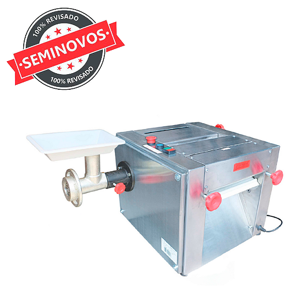 Extrusor Masseira Conjugado Industrial Profissional com Cilindro e Bocal para Massa Carne 5kg Usada