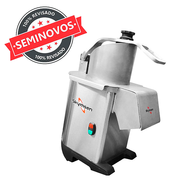 Multiprocessador de Alimentos Elétrico Profissional Industrial com 7 Discos Bivolt Usado