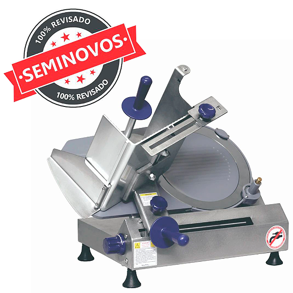 Fatiador Cortador Industrial Máquina de Fatiar Queijo Presunto Frios para Padaria JXT 30cm Gural Usado