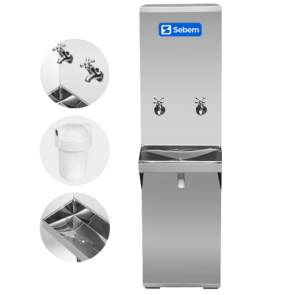 Bebedouro Industrial Resfriador de Água Gelada Purificador 25L Sebem