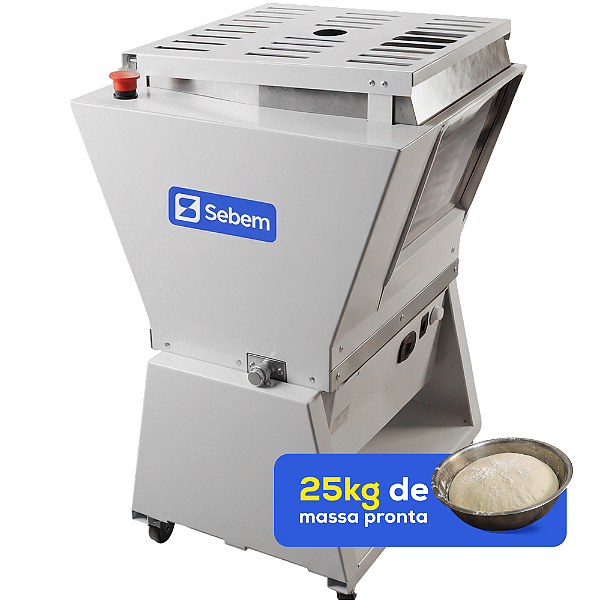 Amassadeira Masseira Sovador de Massa Pão Pizza 25 Kg Sebem Semi Rápida Basculante