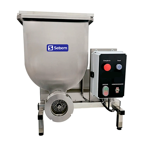 Moedor Picador Carne Automático + Misturador Homogeneizador Industrial