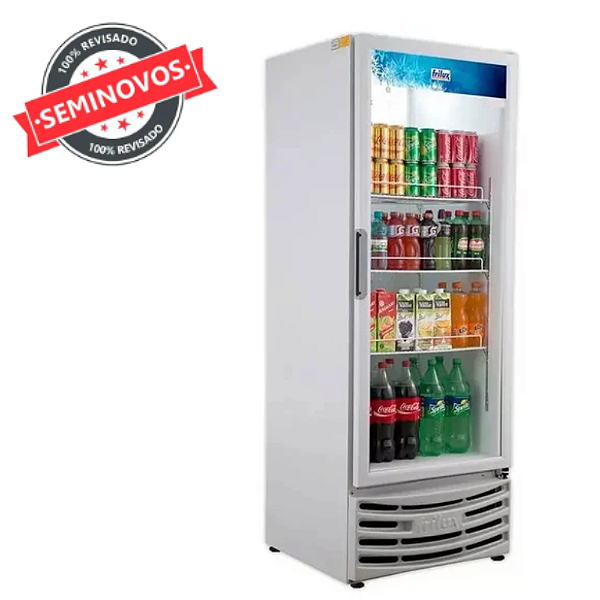 Expositor Vertical Visacooler para Bebidas 410 Litros Seminovo Frilux