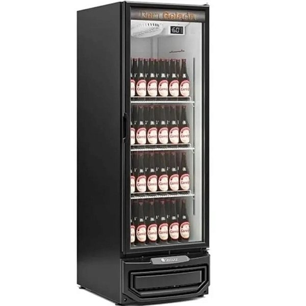 Cervejeira Geladeira Freezer para Cerveja Porta de Vidro GCB40 Preta