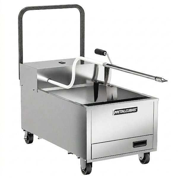 Máquina de Filtrar Óleo para Fritadeira Industrial Inox Universal Fo45