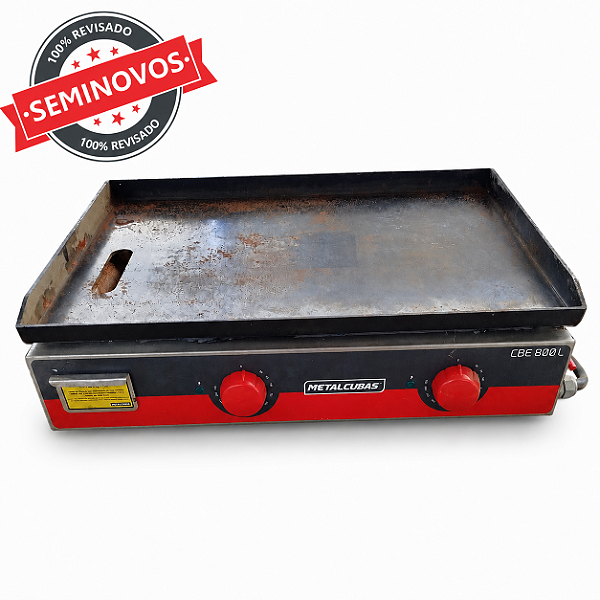 Chapa Bifeteira para Laches Elétrica 80cm CBE800 Industrial 220V Usada