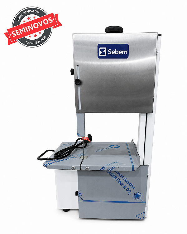 Máquina de Serra Fita 1,55M para Cortar Carne Ossos Bivolt Seminovo