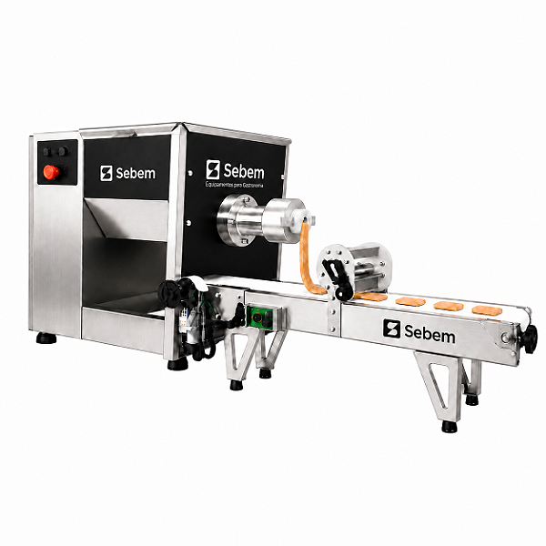 Máquina de Bolacha Biscoito Sequilho Industrial com Esteira 3 mil un/h