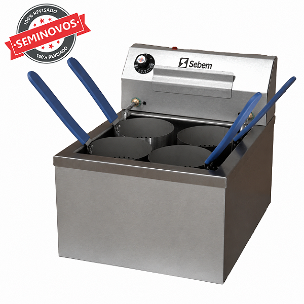 Cozedor Industrial de Massas Macarrão Legumes Pasta Elétrico 4 Cestos 220V Seminovo