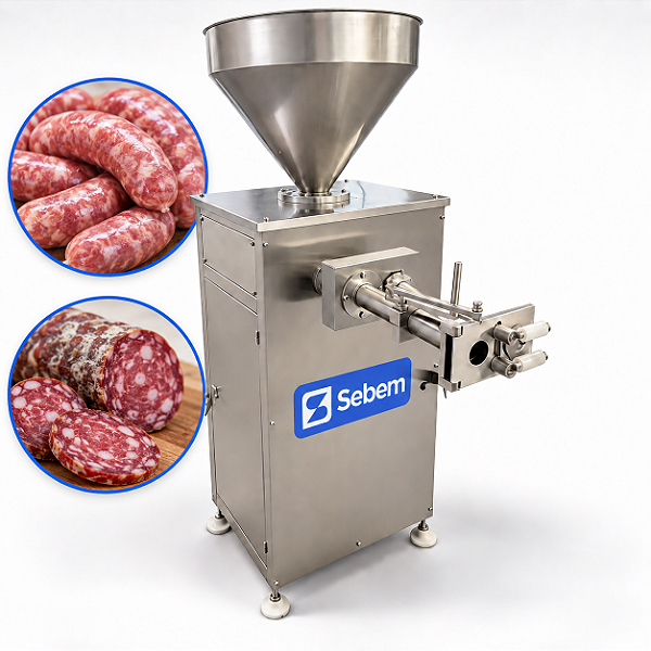 Ensacadeira Embutideira Maquina de Fabricar Linguiça Embutidos Automática Sebem