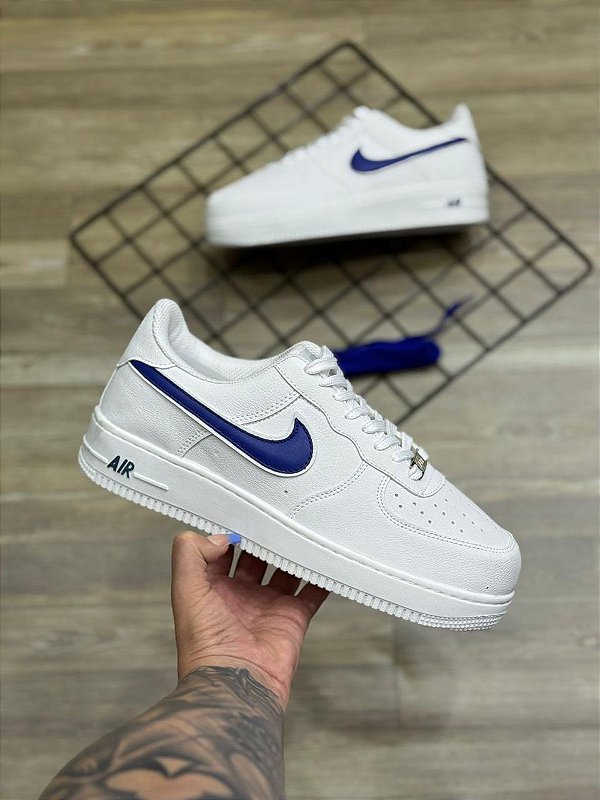 Tênis Nike Air force Premium White Blue