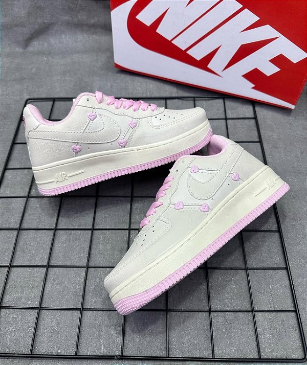 Tênis Nike Dunk Pro Série Premium Branco Rosa