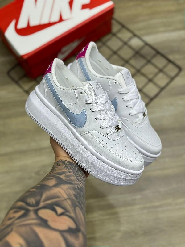 Tênis Nike Dunk Pro Série Premium Branco Azul BB