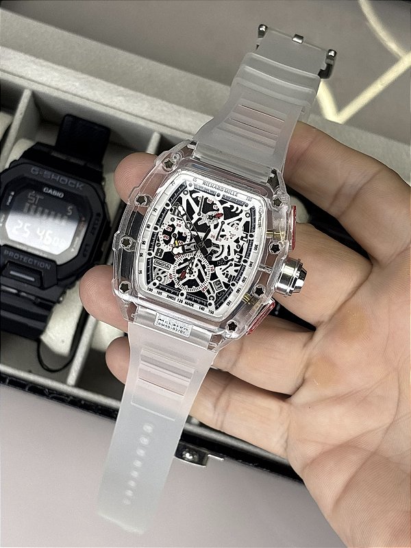Relógio Richard Mille Premium Trasnparente