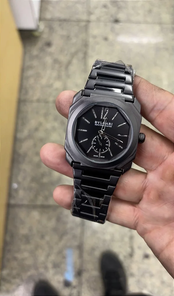 Relógio Bvlgari Premium Preta