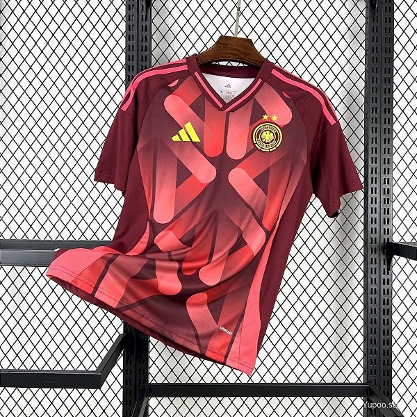 CAMISA DE TIME TAILANDESA ALEMANHA VERMELHA 2026