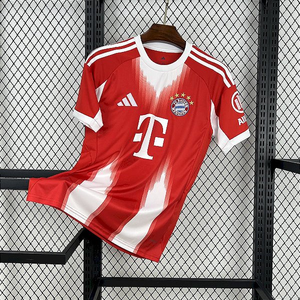 CAMISA BAYERN DE MUNIQUE VERMELHA 2026 MASCULINA TAILANDESA