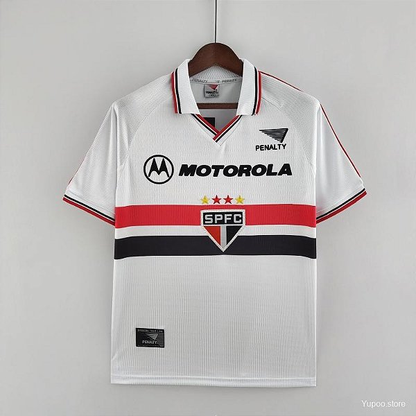 CAMISA RETRO SP BRANCA MOTOROLA 1999 BRANCA MASCULINA