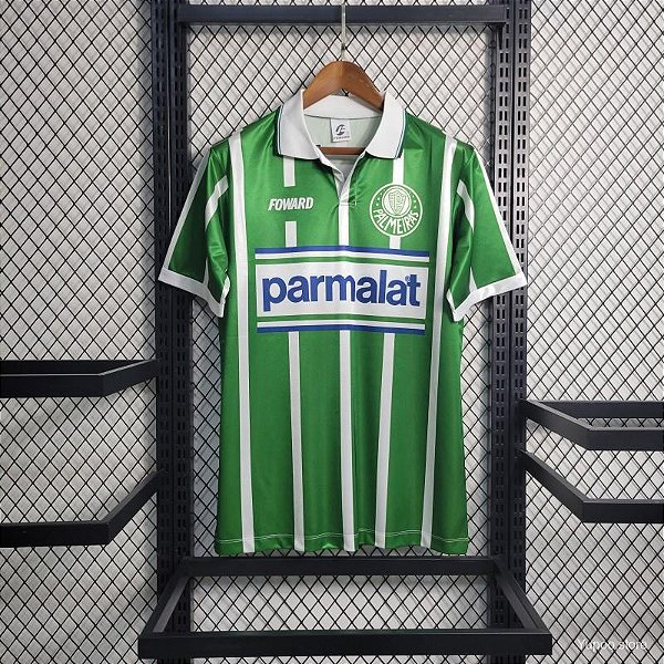 CAMISA RETRO PALMEIRAS VERDE PARMALAT 1992 MASCULINA