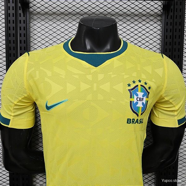 CAMISA VERSAO JOGADOR BRASIL AMARELA 2026 MASCULINA