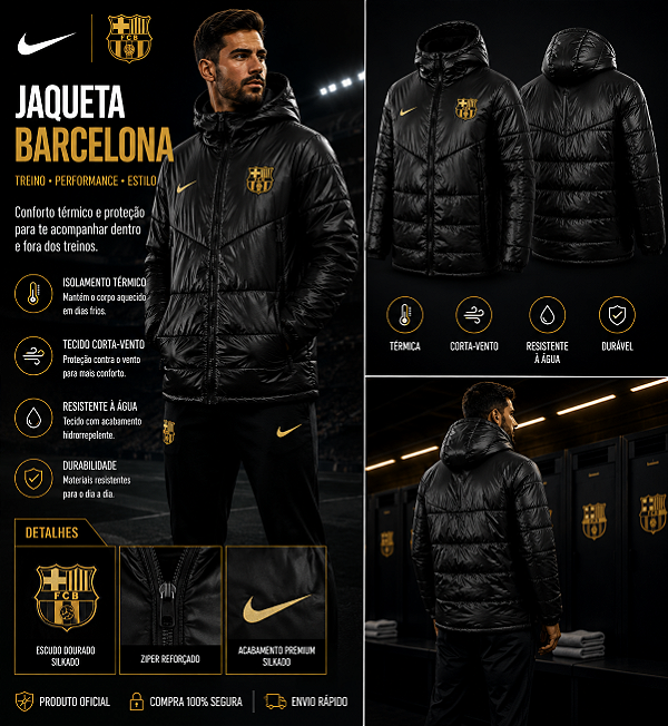 JAQUETA BOBOJACO BARCELONA IMPERMEAVEL FORRADA MASCULINA