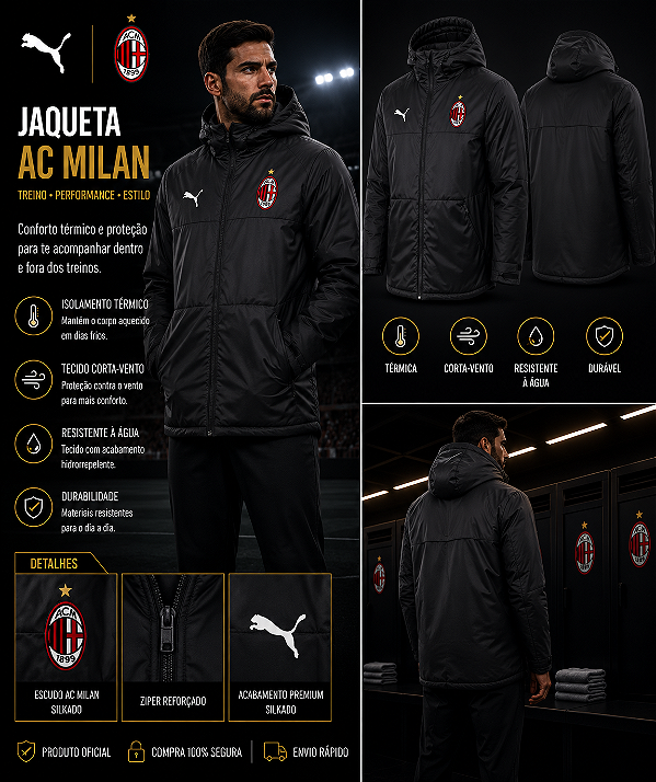 JAQUETA BOBOJACO MILAN IMPERMEAVEL FORRADA MASCULINA