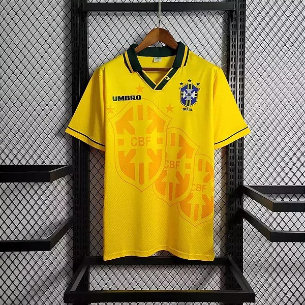 CAMISA RETRO BRASIL AMARELA 1994 MASCULINA