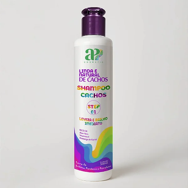 Shampoo Cachos Step 01 – AP Cosmetic – 300ml