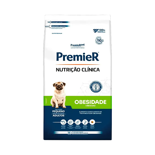 Ração Premier Nutrição Clínica Obesidade Cães Adultos Pequeno Porte
