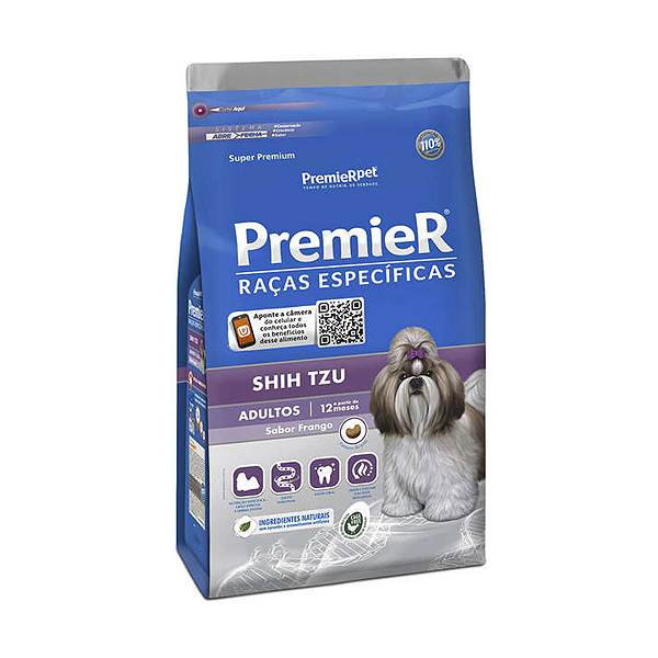 Ração Premier Pet Raças Específicas Shih Tzu Cães Adulto Frango