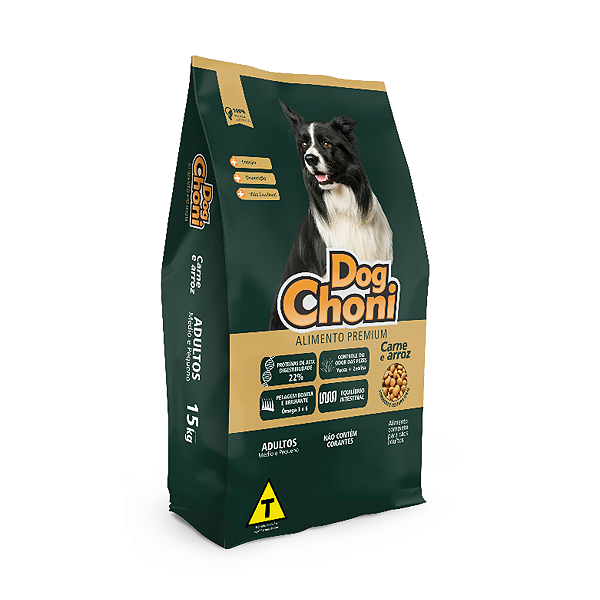 Ração Dog Choni Carne e Arroz Cães Adultos