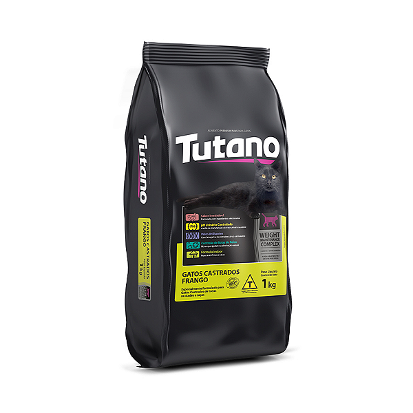 Ração Tutano Castrados Frango Gatos 10,1Kg