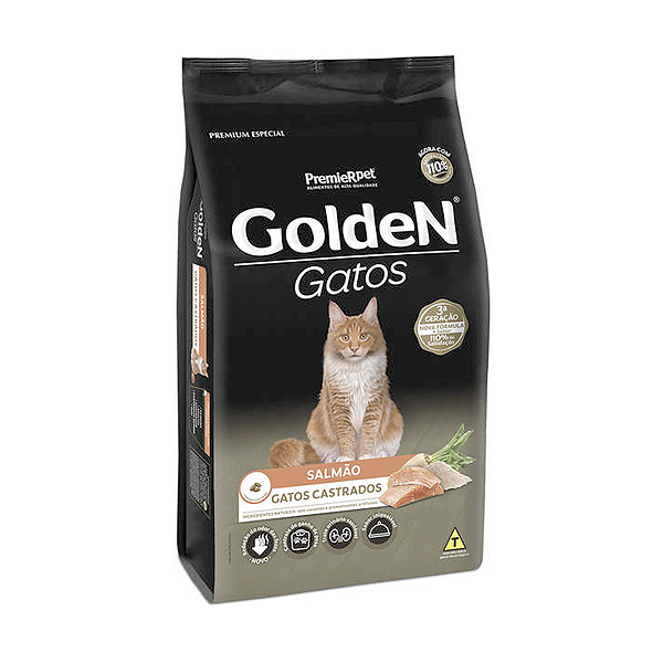 Ração Golden Gatos Castrados Salmão