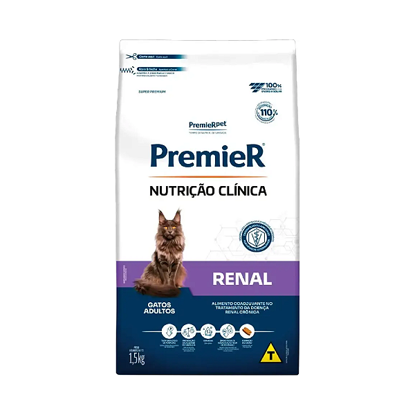Ração Premier Nutrição Clínica Renal Gatos 1,5kg