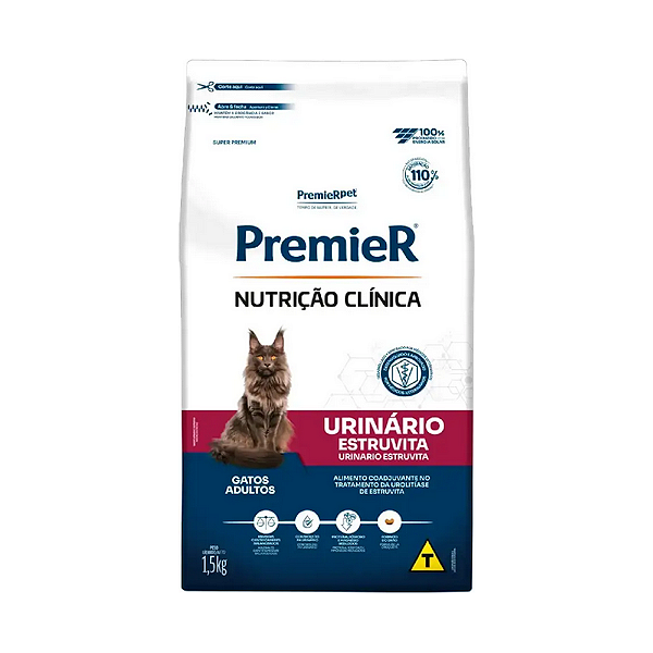 Ração Premier Nutrição Clínica Urinário Gatos 1,5kg